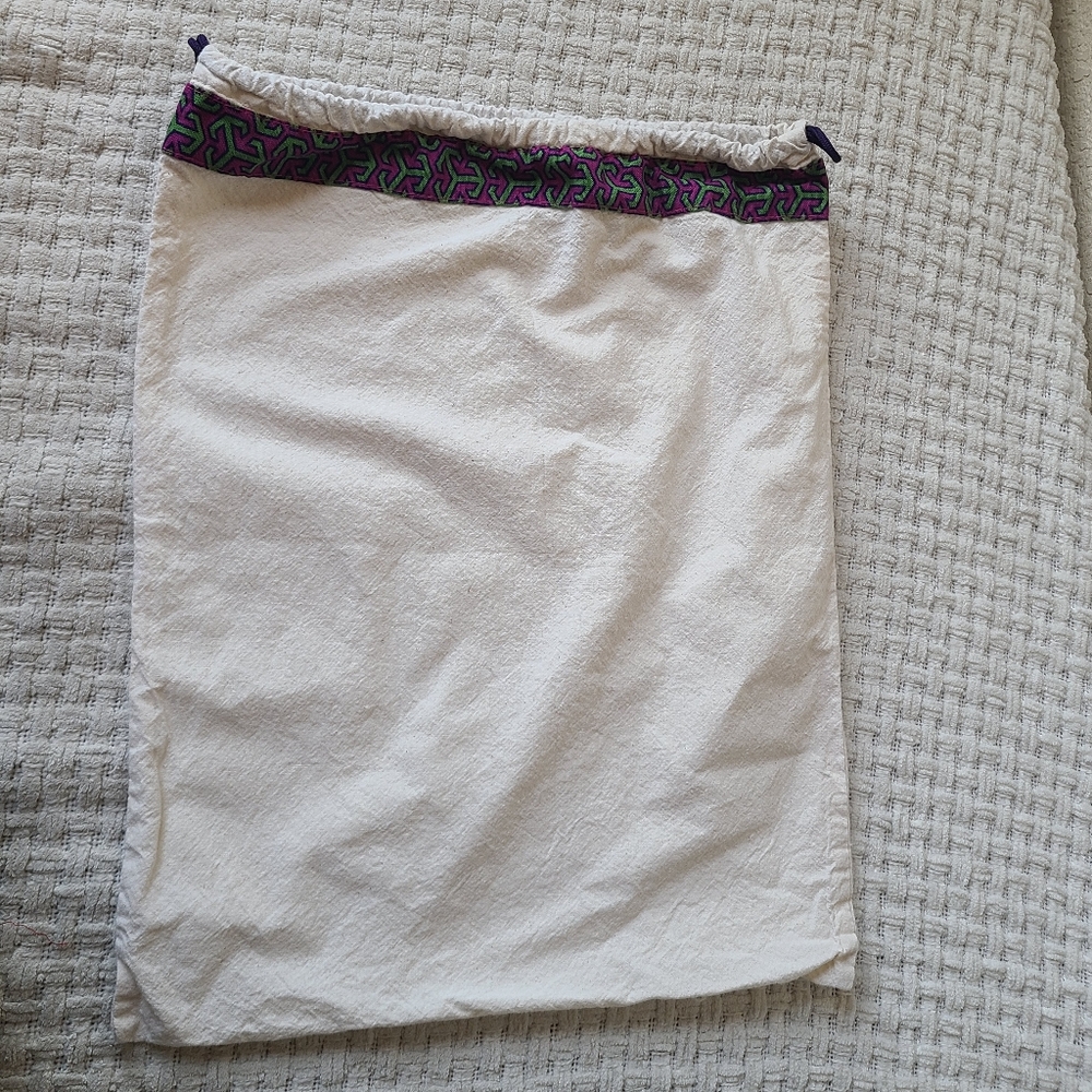 Tory Burch Dust Bag White Skirt with Patterned Trim